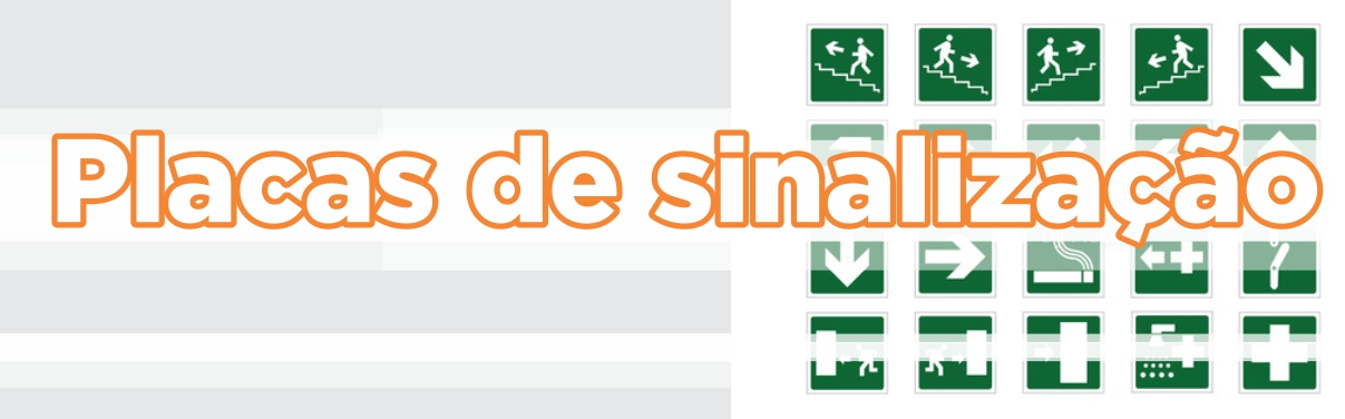 Placas de sinalização